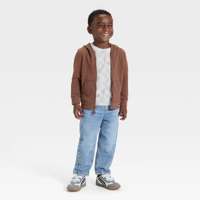 Toddler Boys' Relaxed Fit Snap Denim Pants - Cat & Jack™ 2 Toddler Boys' Relaxed Fit Snap Denim Pants - Cat & Jack™ - Image 2