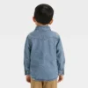 Toddler Boys' Long Sleeve Denim Button-Up Jacket - Cat & Jack™ Dark Wash -CAT & JACK Shop GUEST af735c99 573e 483b 8d3d 5fa7365943fb