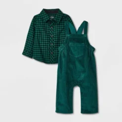 Baby Boys' Corduroy Dungaree Top & Bottom Set - Cat & Jack™ Green -CAT & JACK Shop GUEST af7d6631 498a 4aaa a4f4 13e43ca2ceb4