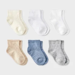 Toddler 6pk Waffle Ribbed Ankle Socks - Cat & Jack™ -CAT & JACK Shop GUEST b07e1b0c 3b97 4f04 9e97 62b9746e3289