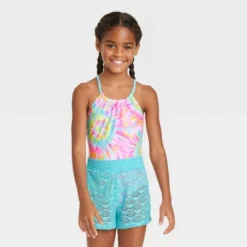 Girls' Rainbow Swirls With Crochet Shorts - Cat & Jack™ 7 Girls' Rainbow Swirls With Crochet Shorts - Cat & Jack™ -CAT & JACK Shop GUEST b44a3bdc 7f3c 4266 a86c 0bc43b63ee5b
