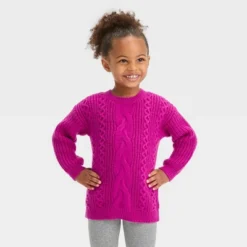Toddler Girls' Cable Pullover Sweater - Cat & Jack™ 7 Toddler Girls' Cable Pullover Sweater - Cat & Jack™ -CAT & JACK Shop GUEST b649c3bf 2afc 4564 a180 47c87deba98b