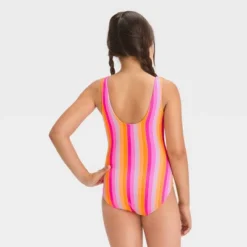 Girls' Rainbow Striped One Piece Swimsuit - Cat & Jack™ -CAT & JACK Shop GUEST b6b27566 7419 4033 bb11 c8d8cc4ab264