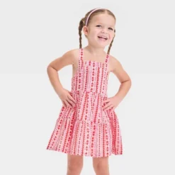 Toddler Girls' Hearts Tank Valentine's Day Dress - Cat & Jack™ Red/Pink -CAT & JACK Shop GUEST b8456c43 e964 4754 af01 9d760ff8f588