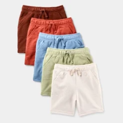 Toddler Boys' 5pk Knit Shorts - Cat & Jack™ White/Green/Blue -CAT & JACK Shop GUEST be59905a 1e3c 4fc2 9a09 63c60d873302