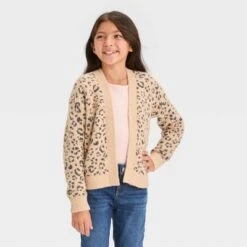 Girls' Leopard Print Short Open Layering Cardigan - Cat & Jack™ Beige 5 Girls' Leopard Print Short Open Layering Cardigan - Cat & Jack™ Beige -CAT & JACK Shop GUEST c12fa873 9fc6 490a 8ab7 1f07eead99fb