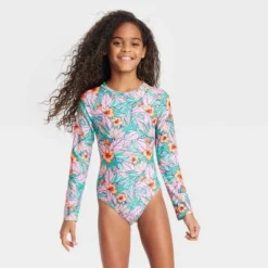Girls' Floral Print One Piece Swimsuit - Cat & Jack™ -CAT & JACK Shop GUEST c3064446 d287 462e 9791 ea3973550310
