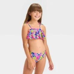 Girls' 'Summer Blossom' Floral Printed Bikini Set - Cat & Jack™ -CAT & JACK Shop GUEST c357e0ed c77e 432d b27d 8e67f7a75cdd