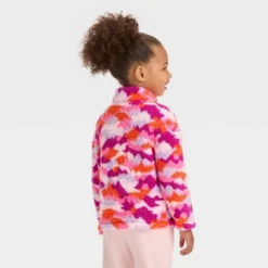 Toddler Girls' Quarter Zip-Up Jacket - Cat & Jack™ Pink