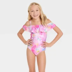 Girls' Flower Daydream One Piece Swimsuit - Cat & Jack™️ -CAT & JACK Shop GUEST c5137565 1e40 4a20 b768 9e524a037403