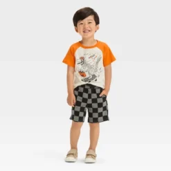 Toddler Boys' Dino Halloween Short Sleeve T-Shirt And Shorts Set - Cat & Jack™ Gray -CAT & JACK Shop GUEST c5a5af44 2133 48b5 8030 03f8cdf3fb7e