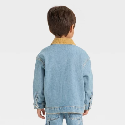 Toddler Boys' Collared Denim Jacket - Cat & Jack™ Medium Wash 1 Toddler Boys' Collared Denim Jacket - Cat & Jack™ Medium Wash