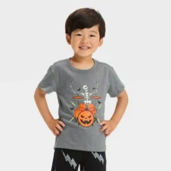 Toddler Boys' Skeleton Halloween Short Sleeve T-Shirt And Shorts Set - Cat & Jack™ Black -CAT & JACK Shop GUEST cb85f498 5337 4d73 8d13 d9a1b048d2a0