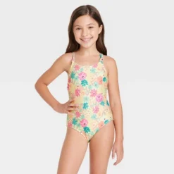 Girls' Happy Days One Piece Swimsuit - Cat & Jack™️ -CAT & JACK Shop GUEST cca8b229 5605 4d74 b8cb 5f33ad9dcffc