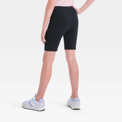 Girls' Ribbed Bike Shorts - Cat & Jack™ 1 Girls' Ribbed Bike Shorts - Cat & Jack™