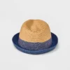 Boys' Straw Fedora Hat - Cat & Jack™ Navy Blue 4 Boys' Straw Fedora Hat - Cat & Jack™ Navy Blue -CAT & JACK Shop GUEST ce5fadc7 759d 4bc7 b453 2e6c205d90dc