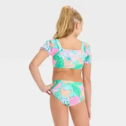 Girls' 'Lovely Luau' Floral Printed Bikini Set - Cat & Jack™ White -CAT & JACK Shop GUEST cf75116d 7b4c 467a b965 85769dfc0bd3