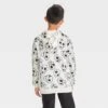 Boys' Skull Printed Halloween Zip-Up Sweatshirt - Cat & Jack™ Cream