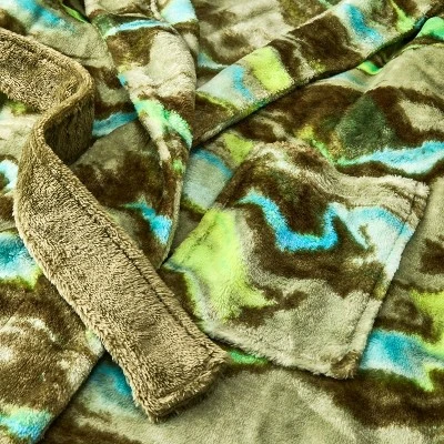 Boys' Marble Printed Robe - Cat & Jack™ Green 2 Boys' Marble Printed Robe - Cat & Jack™ Green - Image 2