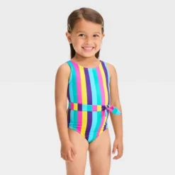 Toddler Girls' Striped Belted One Piece Swimsuit - Cat & Jack™ 5 Toddler Girls' Striped Belted One Piece Swimsuit - Cat & Jack™ -CAT & JACK Shop GUEST d1421a61 0631 4584 9813 9ad053b6ed11