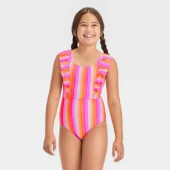 Girls' Rainbow Striped One Piece Swimsuit - Cat & Jack™ -CAT & JACK Shop GUEST d490462a 0220 4370 8125 118b8030452c