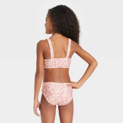 Girls' Floral Print Bikini Set - Cat & Jack™ 2 Girls' Floral Print Bikini Set - Cat & Jack™ - Image 2