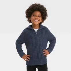 Toddler Boys' Mock Neck Sweater - Cat & Jack™ Navy Blue -CAT & JACK Shop GUEST d688d935 9c5d 4f73 a882 75dbc9924637