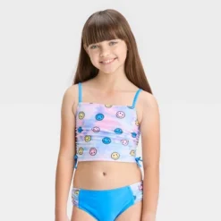 Girls' 'Stay Smiley' Midkini Swimwear Set - Cat & Jack™ -CAT & JACK Shop GUEST d81ba38c 009e 4632 8ef1 b0fd76a985e1