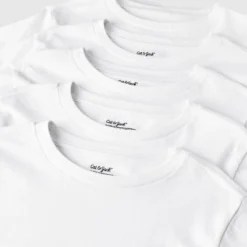 Boys' 5pk Crew Neck T-shirt - Cat & Jack™ White -CAT & JACK Shop GUEST d84e69c5 b880 470f b689 f825d8f2476a