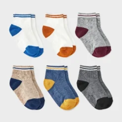 Toddler Boys' 6pk Colorblock Ankle Socks - Cat & Jack™ -CAT & JACK Shop GUEST d901097d 3bc0 4347 968b 0d1fe1f6412c