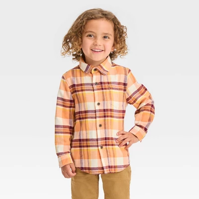 Toddler Boys' Long Sleeve Flannel Shirt - Cat & Jack™ 3 Toddler Boys' Long Sleeve Flannel Shirt - Cat & Jack™ - Image 3