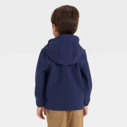 Toddler Boys' Full Zip Softshell Jacket - Cat & Jack™ Navy Blue
