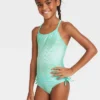 Girls' Fancy Scales One Piece Swimsuit - Cat & Jack™️ Light Teal Green -CAT & JACK Shop GUEST e1dfac11 9f8c 4c85 8af1 f93a4a7ae710