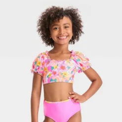 Girls' Daisy Swirls Bikini Set - Cat & Jack™ Pink -CAT & JACK Shop GUEST e20dd2d4 6561 4ccb 9489 e46cef7f311b