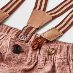 Baby Boys' Jaspe Flannel Suspender Set - Cat & Jack™ Cream -CAT & JACK Shop GUEST e27a8ea4 923c 481c 9c24 6a12a0b070bc