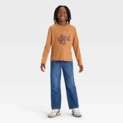 Boys' Long Sleeve Skeleton Rodeo Graphic T-Shirt - Cat & Jack™ Brown -CAT & JACK Shop GUEST e87e549e c3c7 4a5f b3df cfc86384a976