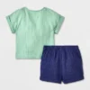 Baby Boys' 2pc Pocket Gauze Shorts Set - Cat & Jack™ Blue -CAT & JACK Shop GUEST e8d4a167 2b16 490d 8ecb 9bda8357facc