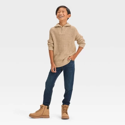 Boys' Quarter Zip Pullover Sweater - Cat & Jack™ 2 Boys' Quarter Zip Pullover Sweater - Cat & Jack™ - Image 2