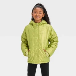 Kids' Solid Puffer Jacket - Cat & Jack™ Green 5 Kids' Solid Puffer Jacket - Cat & Jack™ Green -CAT & JACK Shop GUEST e9b5d4af 2813 44a8 8b50 a867263ccc66
