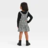 Toddler Girls' Gingham Checkered Skirtall Set - Cat & Jack™ Black