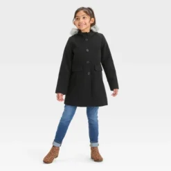 Girls' Faux Wool Jacket - Cat & Jack™ 4 Girls' Faux Wool Jacket - Cat & Jack™ -CAT & JACK Shop GUEST ec92ae0a 9e4a 41a4 870e 49f3094b1f93