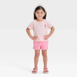 Toddler Girls' 'Ice Cream' Shirt - Cat & Jack™ Peach Orange -CAT & JACK Shop GUEST ef610d2d a986 48ff 8cdb c0684ab647d7