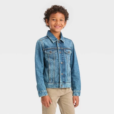Boys' Long Sleeve Jacket - Cat & Jack™ Medium Wash 3 Boys' Long Sleeve Jacket - Cat & Jack™ Medium Wash - Image 3