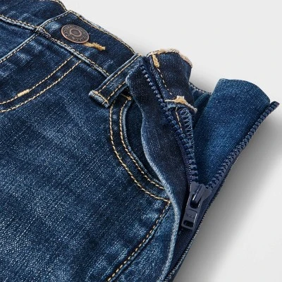 Toddler Girls' Adaptive Jeans - Cat & Jack™ Dark Wash 2 Toddler Girls' Adaptive Jeans - Cat & Jack™ Dark Wash - Image 2