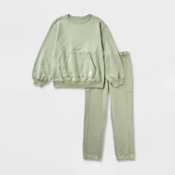 Boys' Adaptive French Terry Top & Bottom Set - Cat & Jack™ Olive Green -CAT & JACK Shop GUEST f84fece9 cfcc 49cb a1e6 c9cc0f6662d3