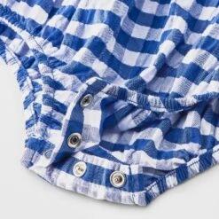Baby Girls' Gingham Romper - Cat & Jack™ Blue -CAT & JACK Shop GUEST fb11c509 2e24 4dac 994d a2c1339b408e