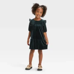 Toddler Girls' A-Line Short Sleeve Dress - Cat & Jack™ Black -CAT & JACK Shop GUEST fd749cc1 1654 4cef b5f4 4e0c7a4a1889