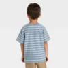 Toddler Boys' Short Sleeve Striped Jacquard T-Shirt - Cat & Jack™