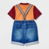 Baby Boys' Denim Shorts Henley Suspender Set - Cat & Jack™ Burgundy -CAT & JACK Shop GUEST fecfc77a 9022 4b94 9438 2efa35bef9d9